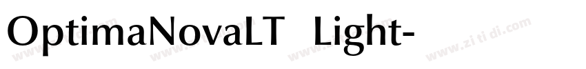 OptimaNovaLT   Light字体转换